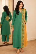 Unstitched 3 Piece Applique Lawn Suit